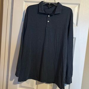 Simply Southern men’s dark blue long sleeve polo shirt size XL